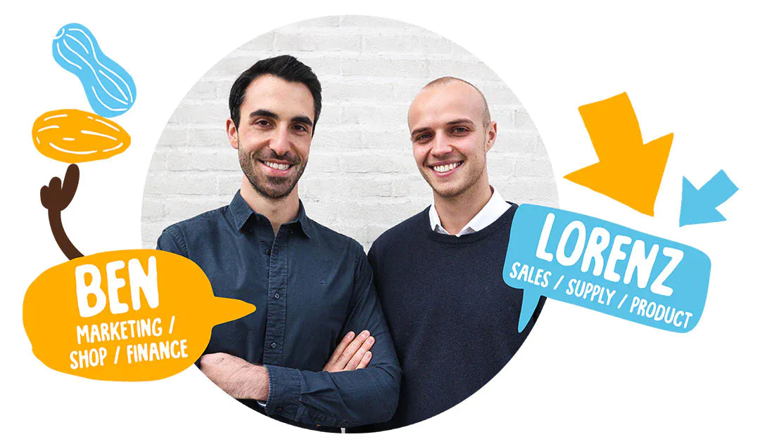 Ben und Lorenz, die Gründer von KERNenergie, lächeln in die Kamera