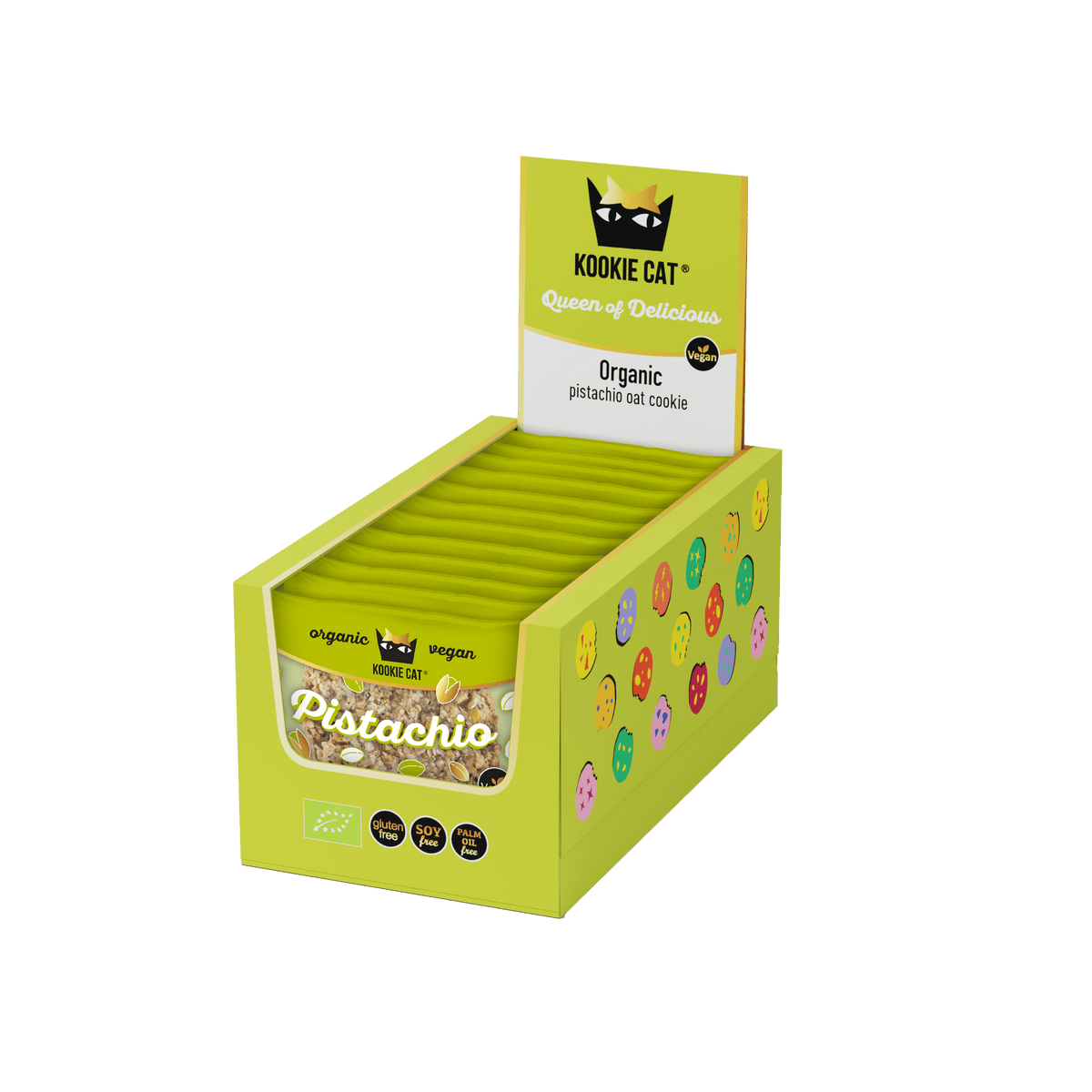 Kookie Cat Cookie Bio Cookie Pistazien