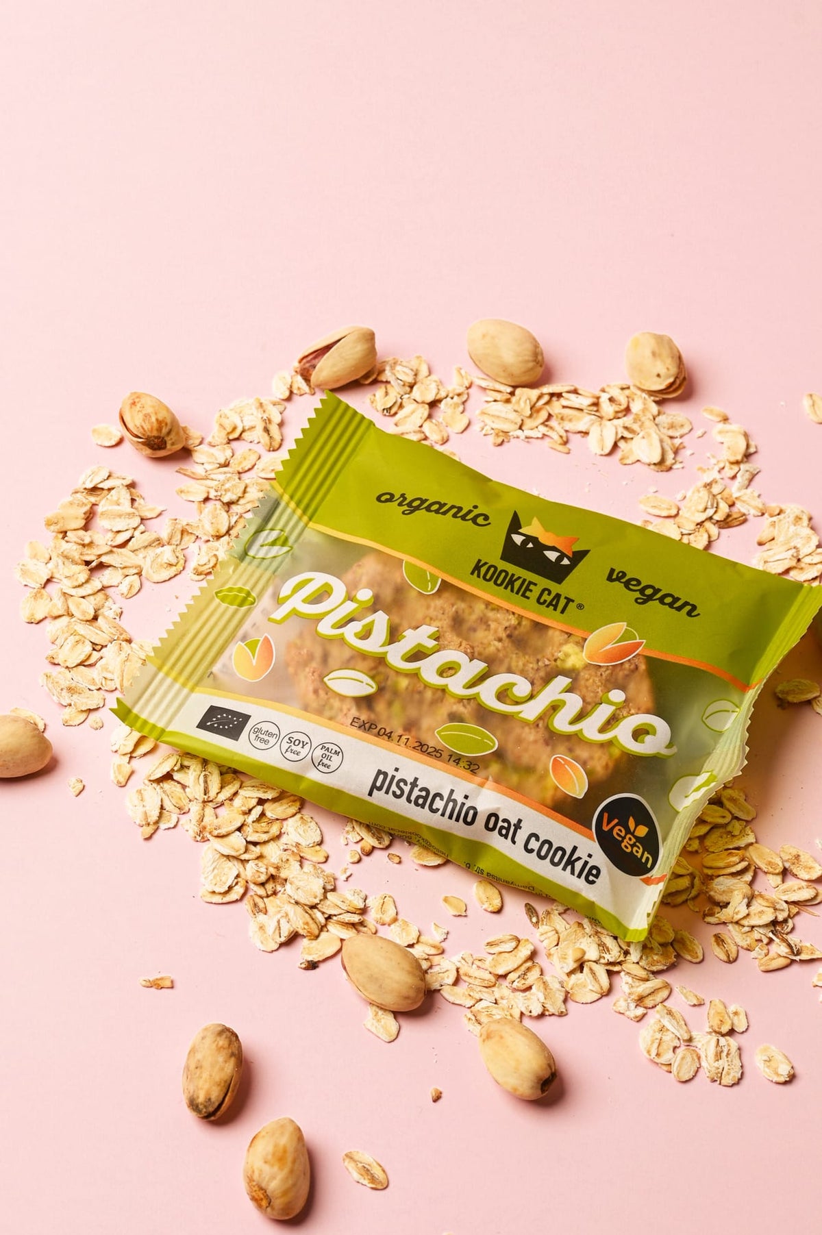 Kookie Cat Cookie Bio Cookie Pistazien
