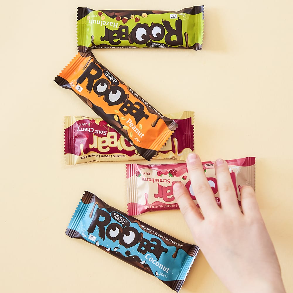 Roobar Schoko-Riegel Probierpaket Probierpaket Schokoriegel Roobar  (15 Riegel)