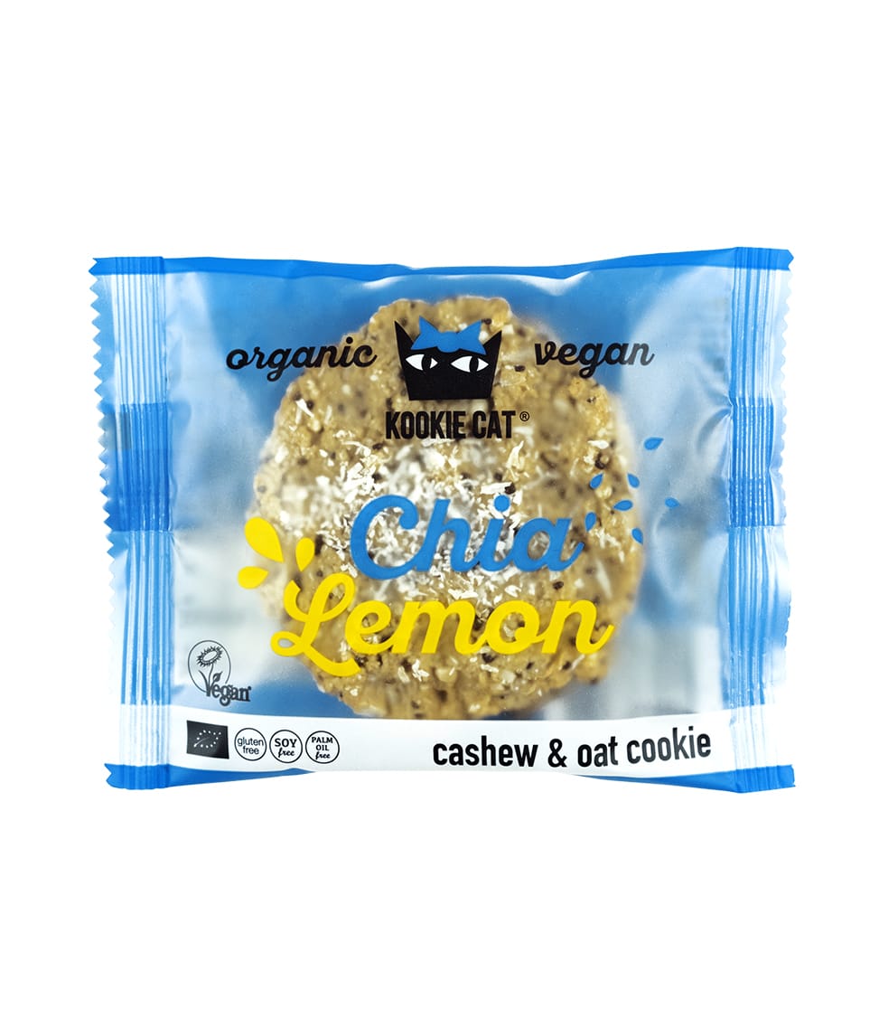 Kookie Cat Cookie Bio Cookie Chia & Zitrone