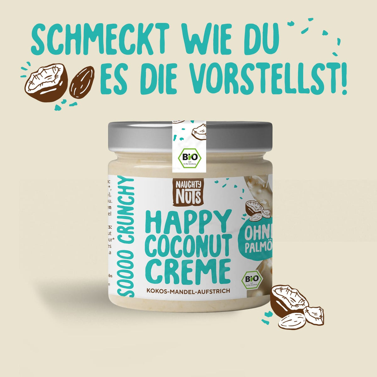 Naughty Nuts Brotaufstrich Happy Coconut Creme