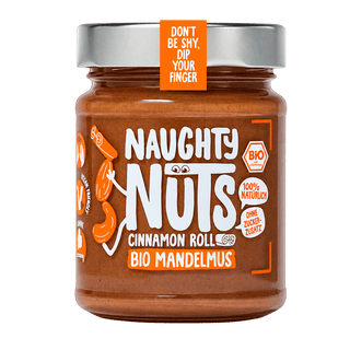 Naughty Nuts Nussbutter Bio Mandelmus Cinnamon Roll
