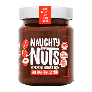 Naughty Nuts Nussbutter Bio Haselnussmus Espresso Roast
