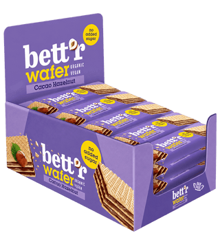 Bett'r Waffel Bio Waffel mit Kakao-Haselnuss Creme